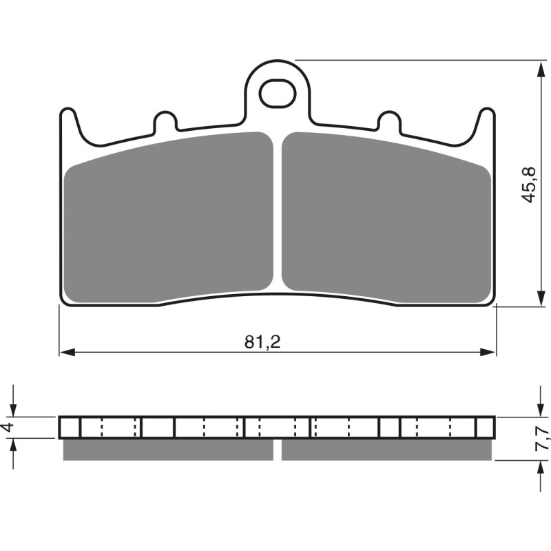 Plaquettes de frein Av Ga ou Av Dr Pour Bmw R 1150 GS Adventure  de 2002 à 2005 - Image 3