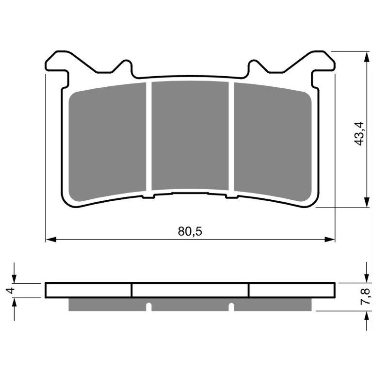 Plaquettes de frein Av Ga ou Av Dr Pour Bmw S 1000 RR  de 2021 à 2025 - Image 3