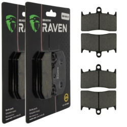 2 Kit plaquettes frein Av Ga et Av Dr Pour Bmw K 1200 R  de 2004 à 2008