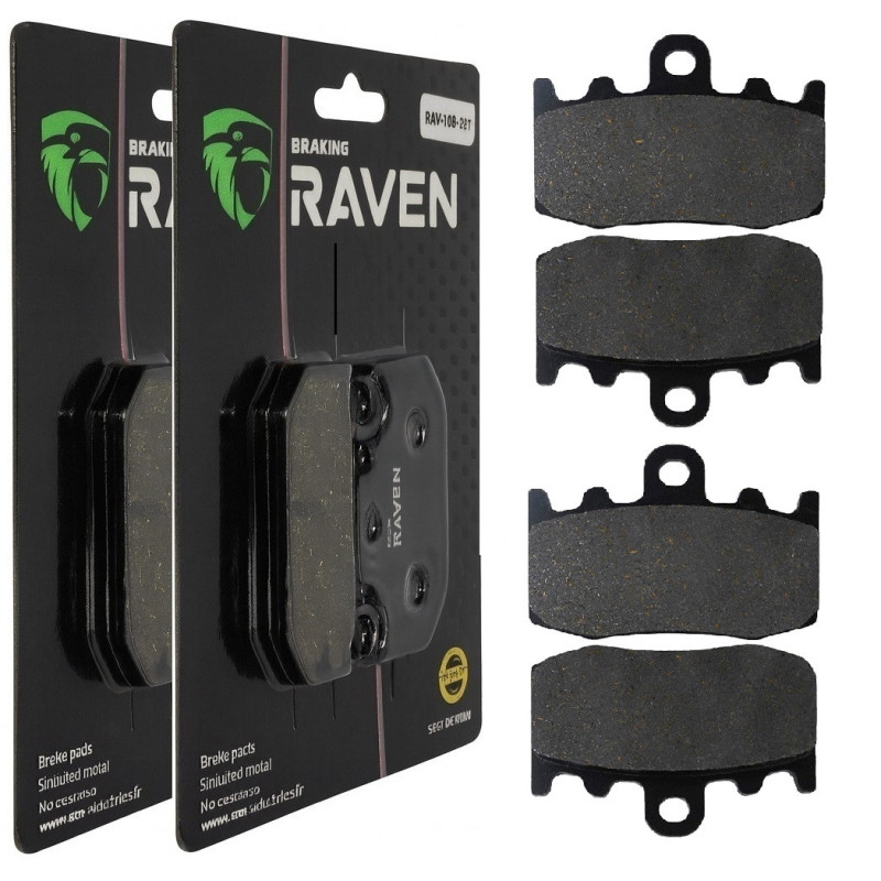 2 Kit plaquettes frein Av Ga et Av Dr Pour Bmw R 1200 RT  de 2003 à 2014