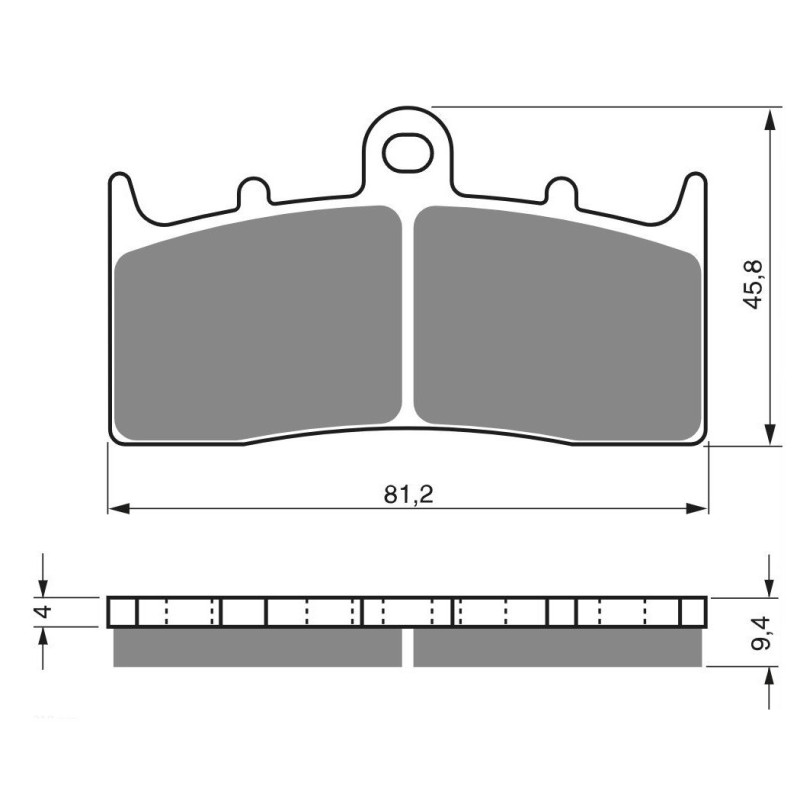 2 Kit plaquettes frein Av Ga et Av Dr Pour Bmw K 1600 GT Sport  de 2017 à 2020 - Image 3