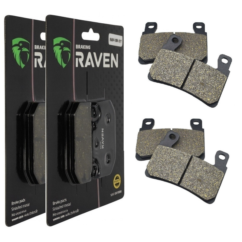 2 Kit plaquettes frein Av Ga et Av Dr Pour Bmw S 1000 XR de 2020 à 2023