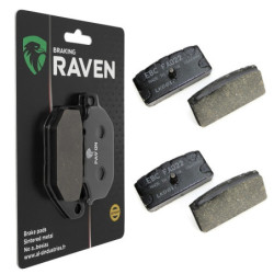 2 Kit plaquettes frein Av Ga et Av Dr Pour Bmw R 75  de 1969 à 1980