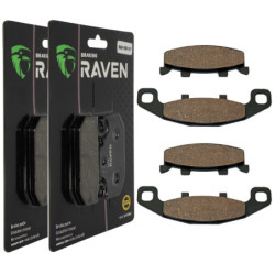 2 Kit plaquettes frein Av Ga et Av Dr Pour Kawasaki Eliminator 600  de 1995 à 1995