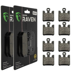 2 Kit plaquettes frein Av Ga et Av Dr Pour Kawasaki Ninja ZX-6R 636  de 2003 à 2006