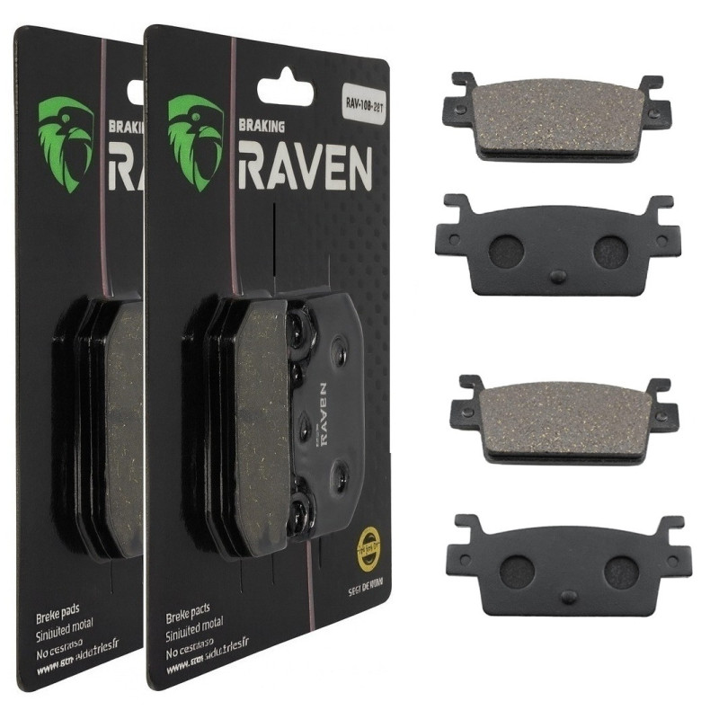 2 Kit plaquettes frein Ar Ga et Ar Dr Pour Kawasaki Teryx4 KRX 1000  de 2020 à 2020