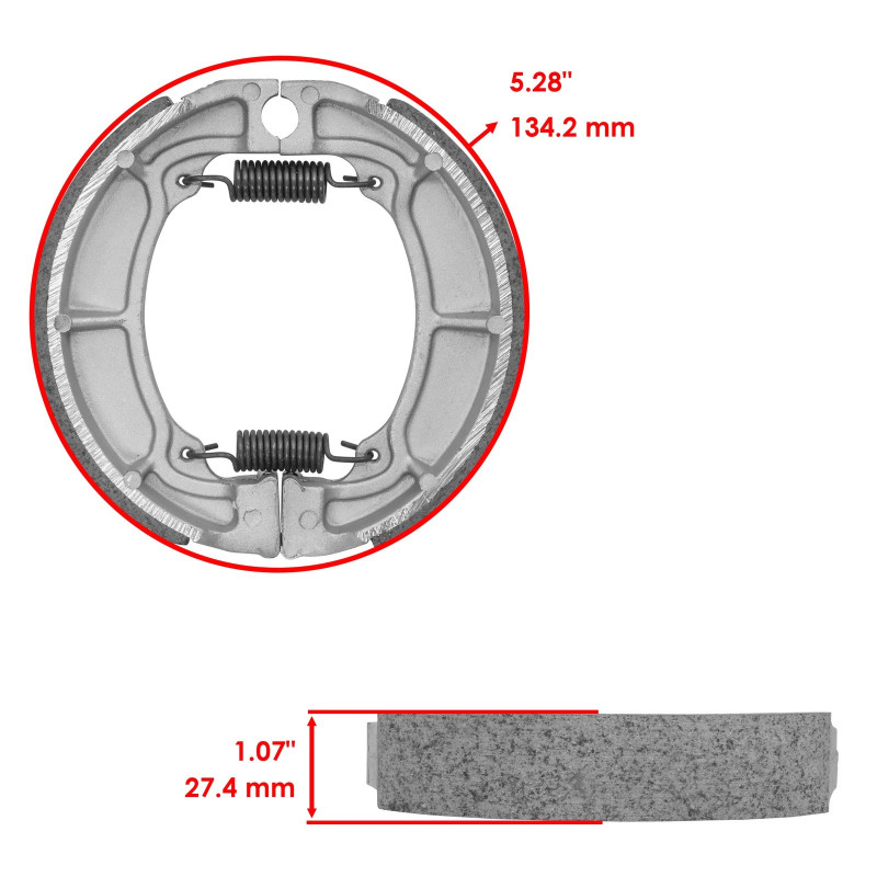 Machoire de frein Avant Pour Kawasaki KDX 450  de 1982 à 1982 - Image 2