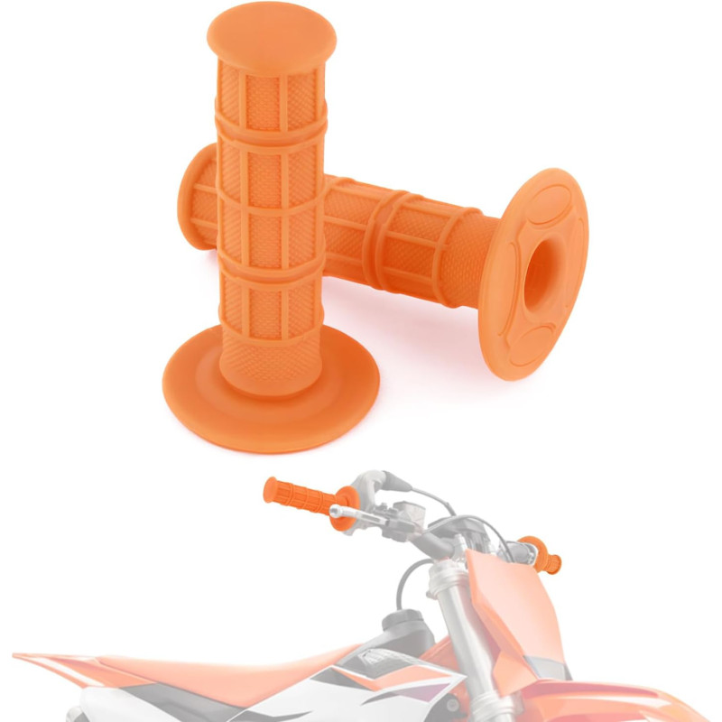 Poignées Orange Pour Motos Kawasaki KDX 125R Tout-terrain - Image 2