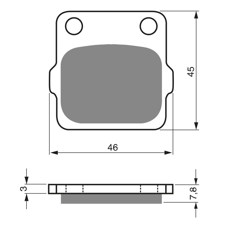 Plaquettes de frein Arrière Pour Kawasaki KLX 140R  de 2023 à 2026 - Image 3