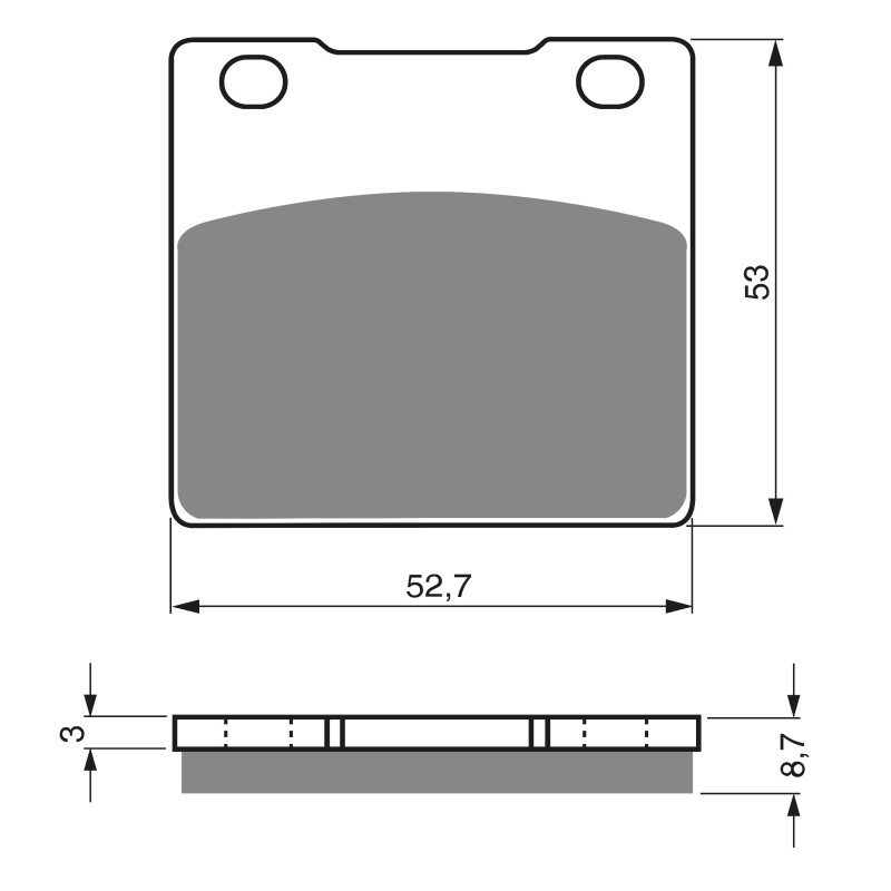 Plaquettes de frein Arrière Pour Kawasaki ZXR 750R  de 1991 à 1994 - Image 3