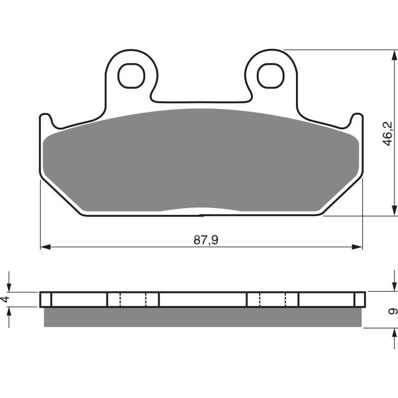 Plaquettes de frein Avant Pour Cagiva Elefant 750 E de 1993 à 1995 - Image 3