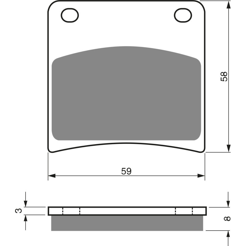 Plaquettes de frein Arrière Pour Suzuki VX 800  de 1990 à 1996 - Image 3