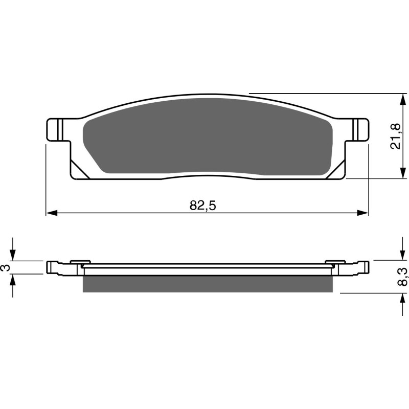 Plaquettes de frein Avant Pour Yamaha TTR 125  de 2000 à Nc - Image 3