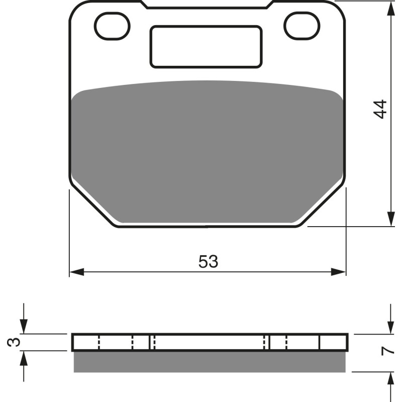 Plaquettes de frein Avant Pour Suzuki RG 80 Gamma  de 1985 à 1991 - Image 3