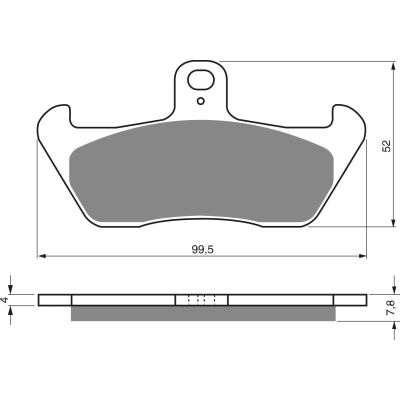 Plaquettes de frein Avant Pour Cagiva W8 125  de 1996 à 1998 - Image 3