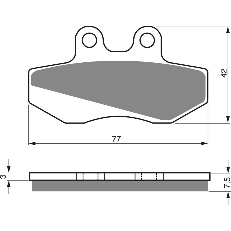 Plaquettes de frein Avant Pour Sherco City Corp 125  de 2003 à 2006 - Image 3