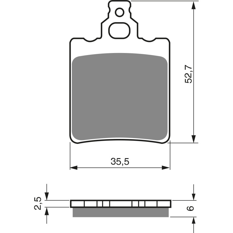 Plaquettes de frein Arrière Pour Aprilia AF1 50 AE Europa, Futura de 1986 à Nc - Image 3
