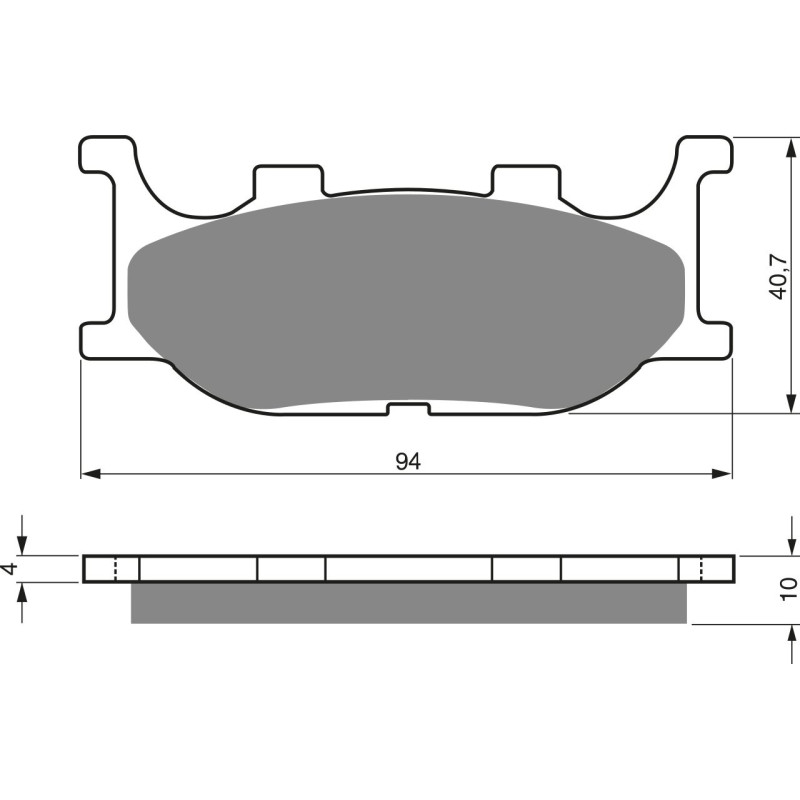 Plaquettes de frein Avant Pour Husqvarna WXE 125  de 2007 à Nc - Image 3