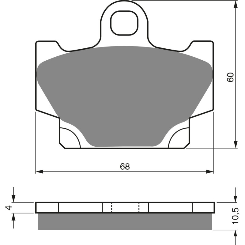 Plaquettes de frein Avant Pour Yamaha RD 125  de 1982 à 1984 - Image 3