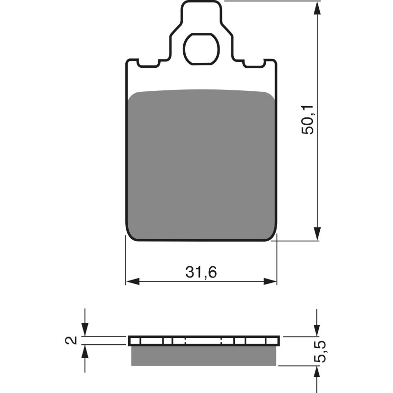 Plaquettes de frein Avant Pour Italjet Formula 125  de 1994 à Nc - Image 3
