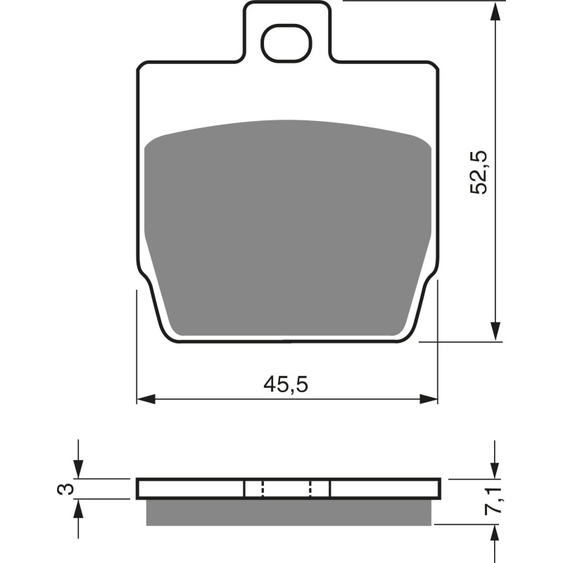 Plaquettes de frein Av Ga ou Av Dr Pour Qooder QV3 350  de 2018 à 2019 - Image 3