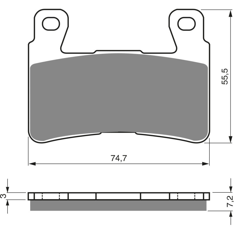 Plaquettes de frein Av Ga ou Av Dr Pour Honda CBR 600 RR  de 1999 à 2006 - Image 3