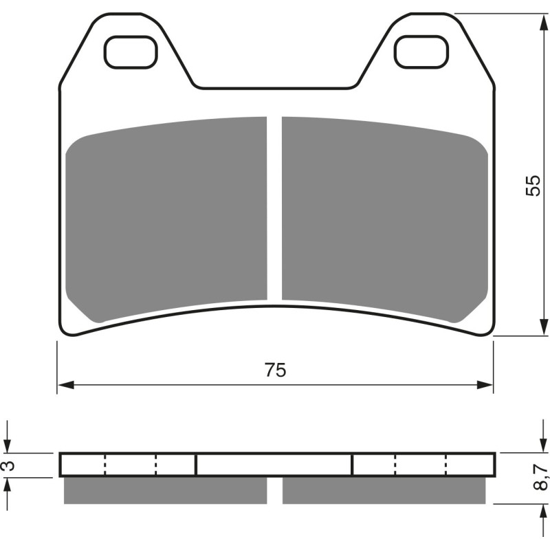 Plaquettes de frein Avant Pour Aprilia Pista 250 RS de 2004 à Nc - Image 3