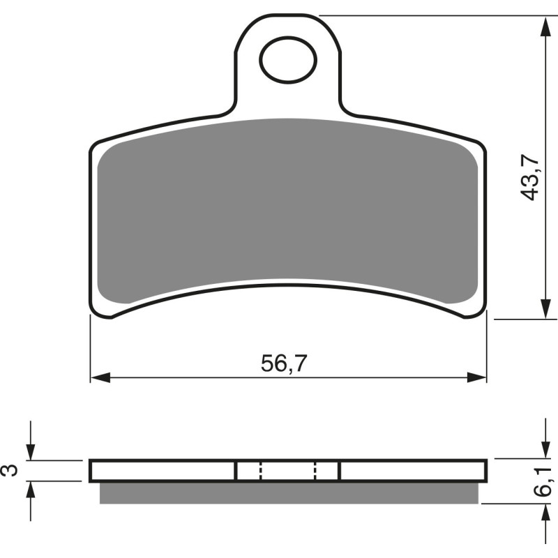 Plaquettes de frein Arrière Pour Gas-Gas Pampera 250  de 2002 à 2005 - Image 3