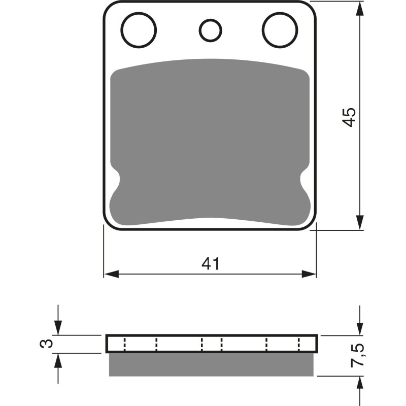 Plaquettes de frein Arrière Pour Kawasaki D-Tracker 150  de 2016 à 2016 - Image 3