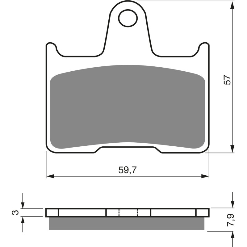 Plaquettes de frein Arrière Pour Kawasaki Ninja ZX-7RR 750  de 1996 à 1997 - Image 3