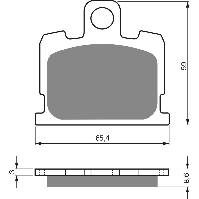 Plaquettes de frein Av Ga ou Av Dr Pour Yamaha XJ 1100  de 1981 à Nc - Image 3