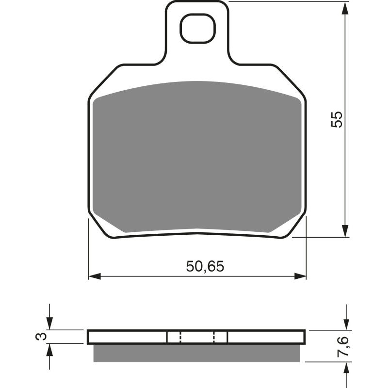 Plaquettes de frein Arrière Pour Benelli Sport 1130 TNT Evo de 2005 à 2009 - Image 3
