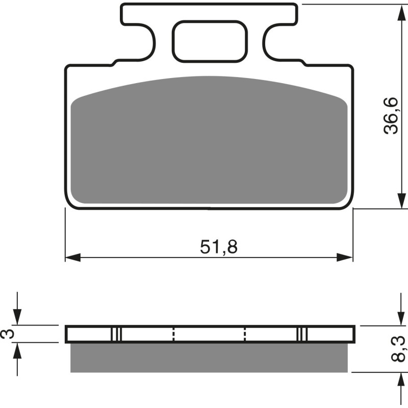 Plaquettes de frein Arrière Pour Honda RS 250  de 1988 à 2007 - Image 3