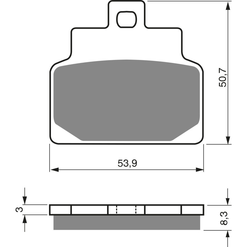 Plaquettes de frein Avant Pour Aprilia SR 125  de 1999 à 2002 - Image 3