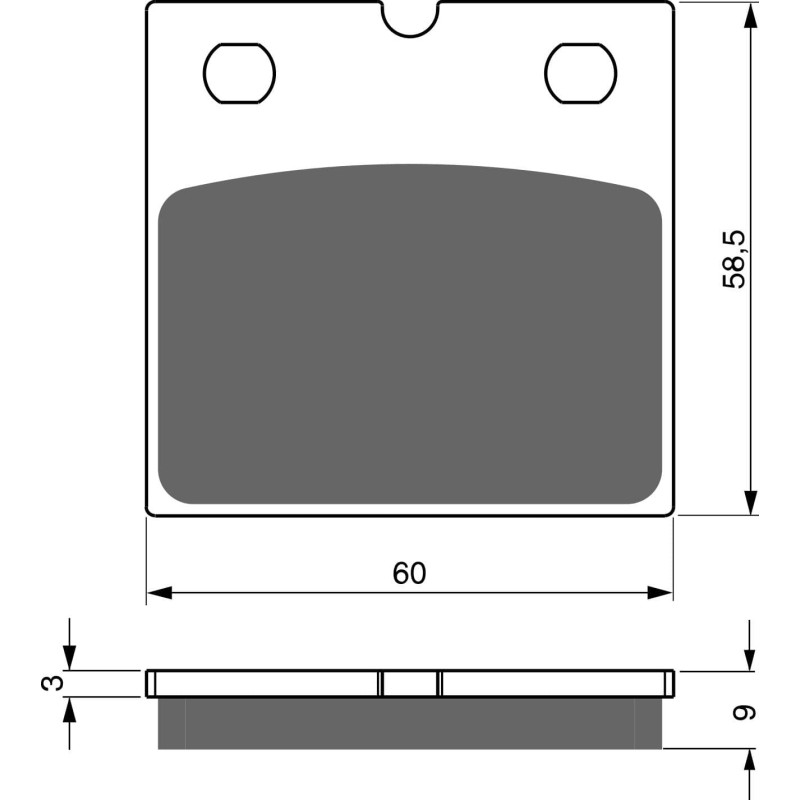 Plaquettes de frein Arrière Pour Moto-guzzi SP 1000  de 1979 à 1983 - Image 3