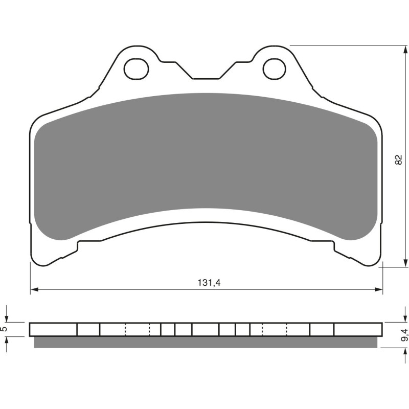 Plaquettes de frein Avant Pour Yamaha GTS 1000  de 1993 à 1996 - Image 3