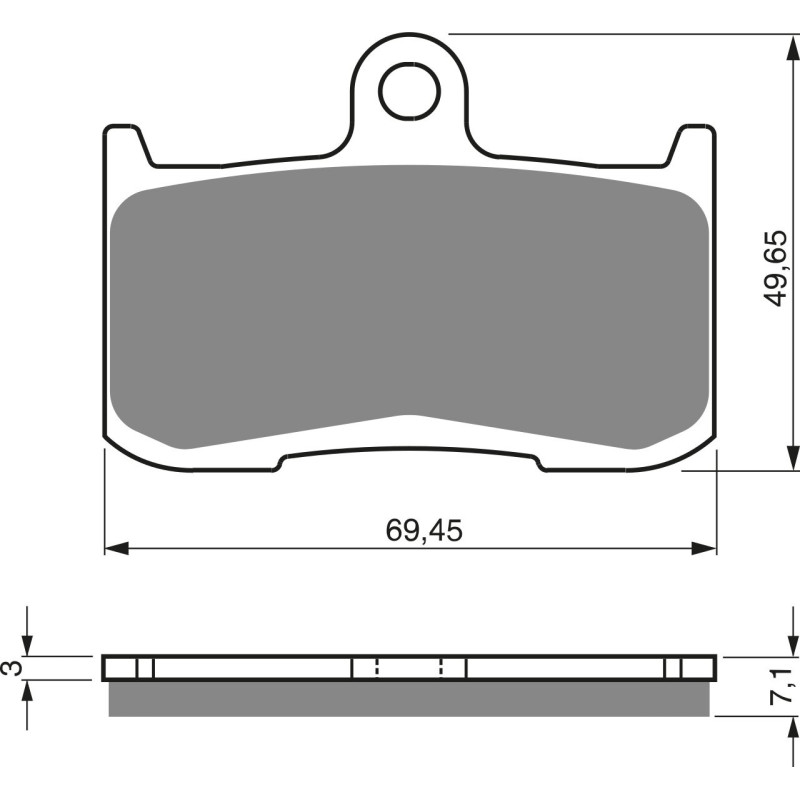 Plaquettes de frein Av Ga ou Av Dr Pour Kawasaki Ninja ZX-9R 900  de 2002 à 2003 - Image 3