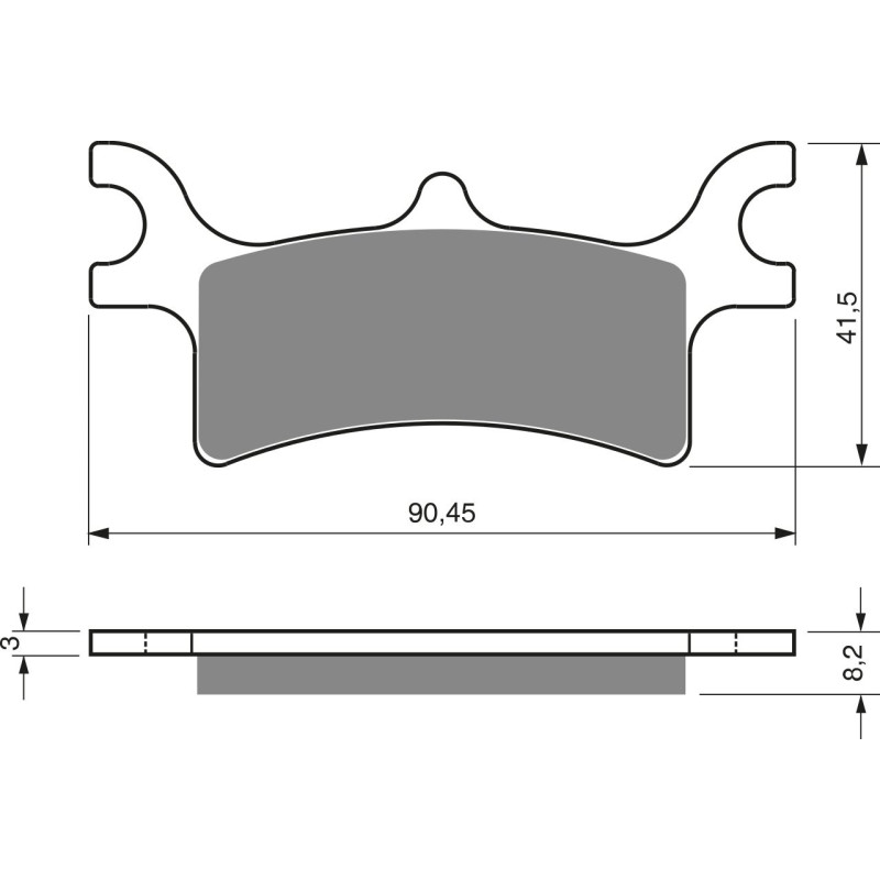 Plaquettes de frein Arrière Pour Polaris Sportsman 700  de 2002 à 2008 - Image 3