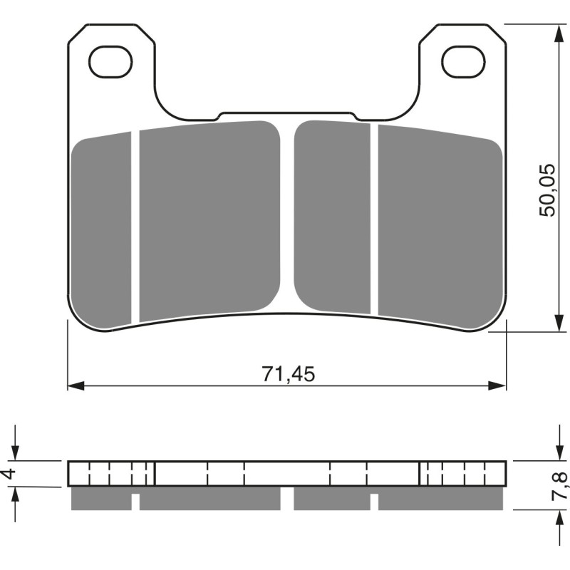 Plaquettes de frein Av Ga ou Av Dr Pour Suzuki GSX-R 1000  de 2004 à 2011 - Image 3