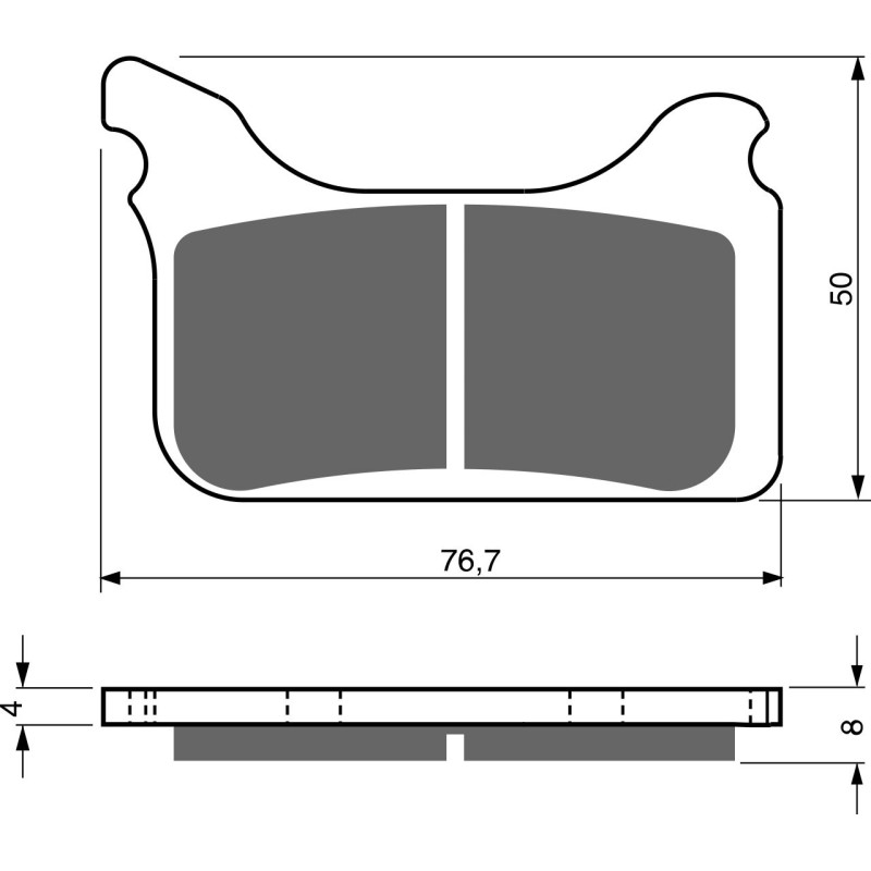 Plaquettes de frein Avant Pour Aprilia Pegaso 650 Factory de 2007 à Nc - Image 3