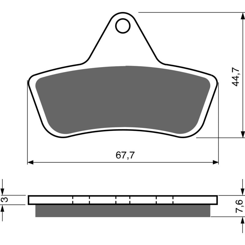 Plaquettes de frein Arrière Pour Laverda Quasar 125 HP de 2004 à Nc - Image 3