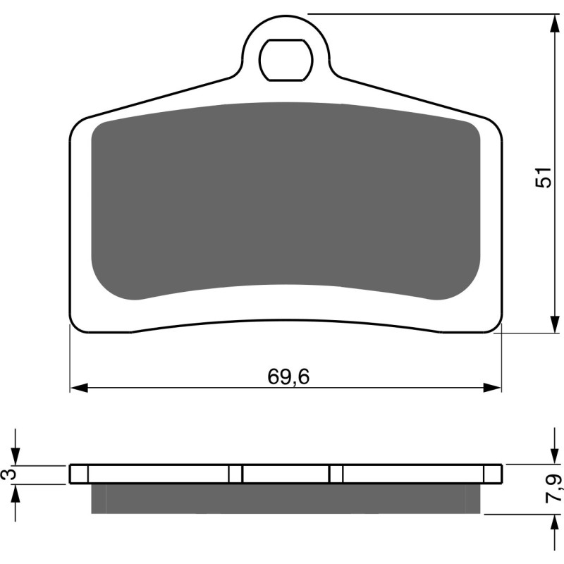Plaquettes de frein Avant Pour Tomos SM 125 F Radial  de 2006 à 2008 - Image 3