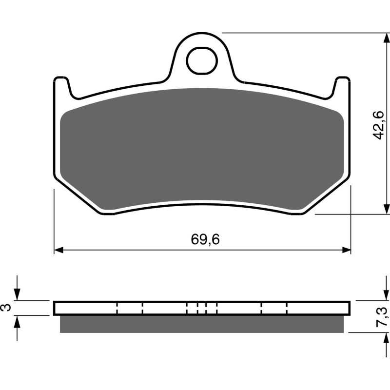 Plaquettes de frein Arrière Pour Mv-agusta Brutale 920  de 2011 à 2012 - Image 3