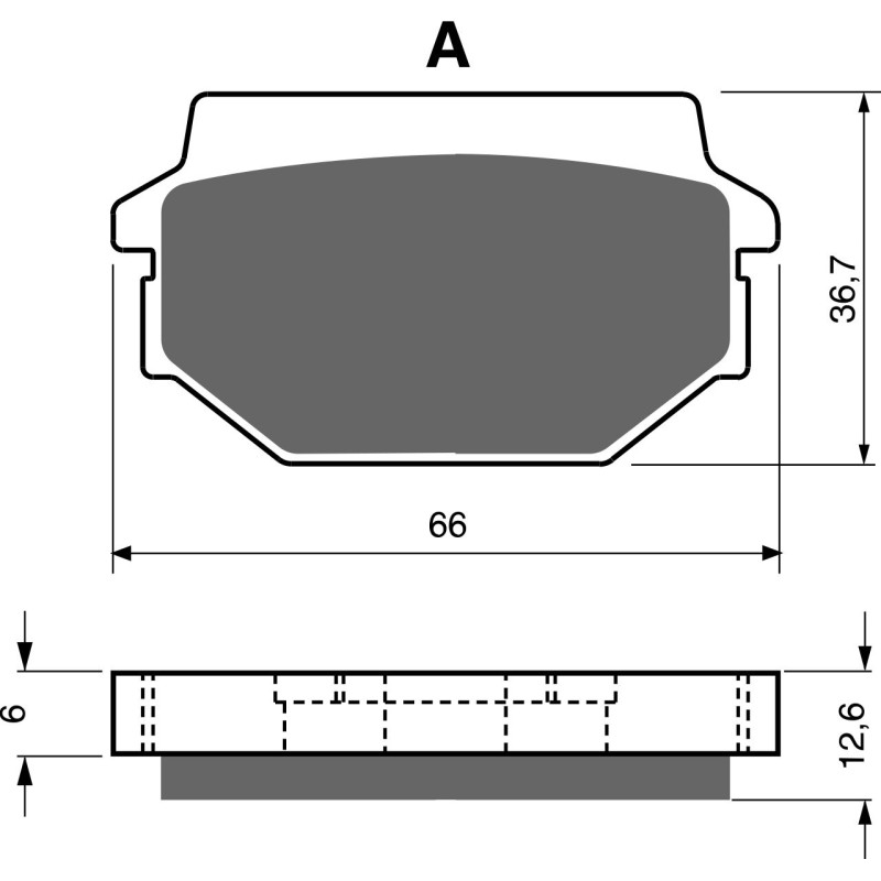 Plaquettes de frein Avant Pour Sym Husky 125  de 1999 à Nc - Image 3