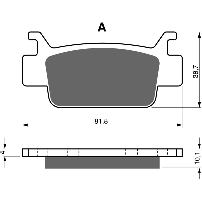 Plaquettes de frein Arrière Pour Honda TRX 700 XX XX de 2008 à 2011 - Image 3