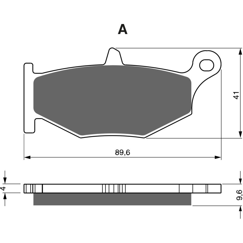 Plaquettes de frein Arrière Pour Suzuki GSR 600  de 2006 à 2010 - Image 3