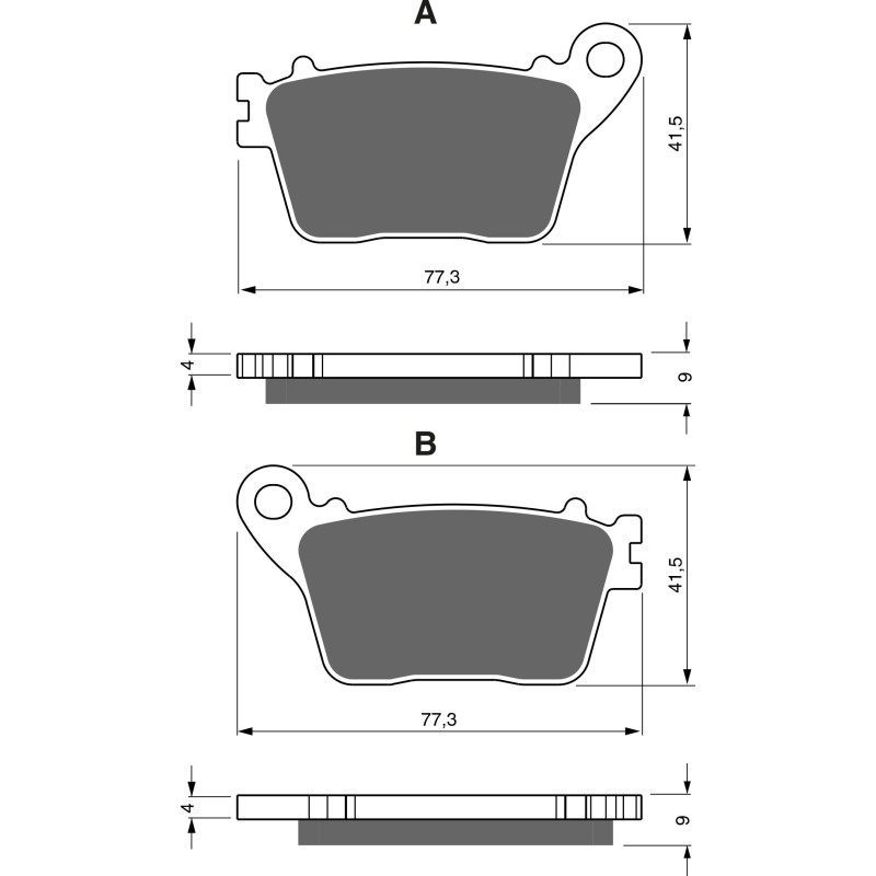 Plaquettes de frein Arrière Pour Suzuki GSX-R 1000  de 2009 à 2025 - Image 3