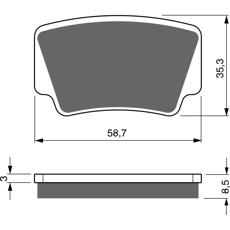 Plaquettes de frein Arrière Pour Ktm 525 XC  de 2008 à 2012 - Image 3