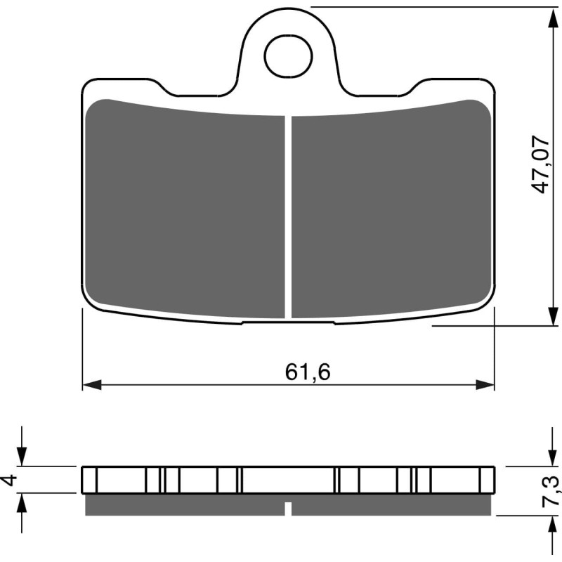 Plaquettes de frein Avant Pour Buell Lightning 1200 XB12 SS Long de 2009 à 2010 - Image 3