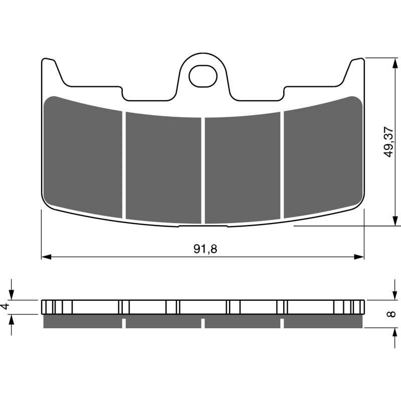 Plaquettes de frein Avant Pour Buell Firebolt 1200 XB12R de 2004 à 2008 - Image 3